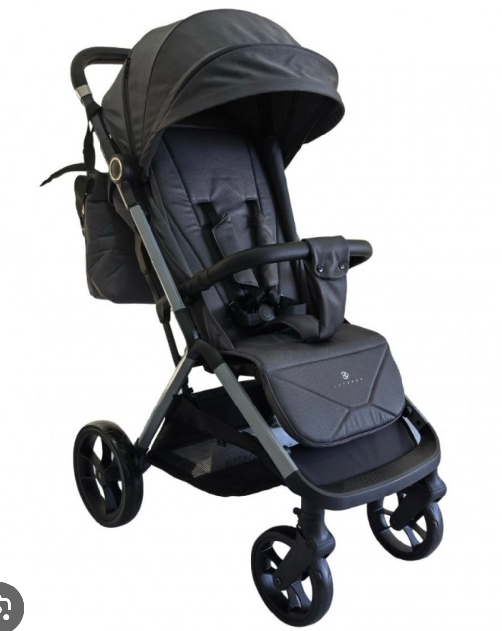 Passeggino leggero con borsa 0/22 kg antracite grigio barotti mega