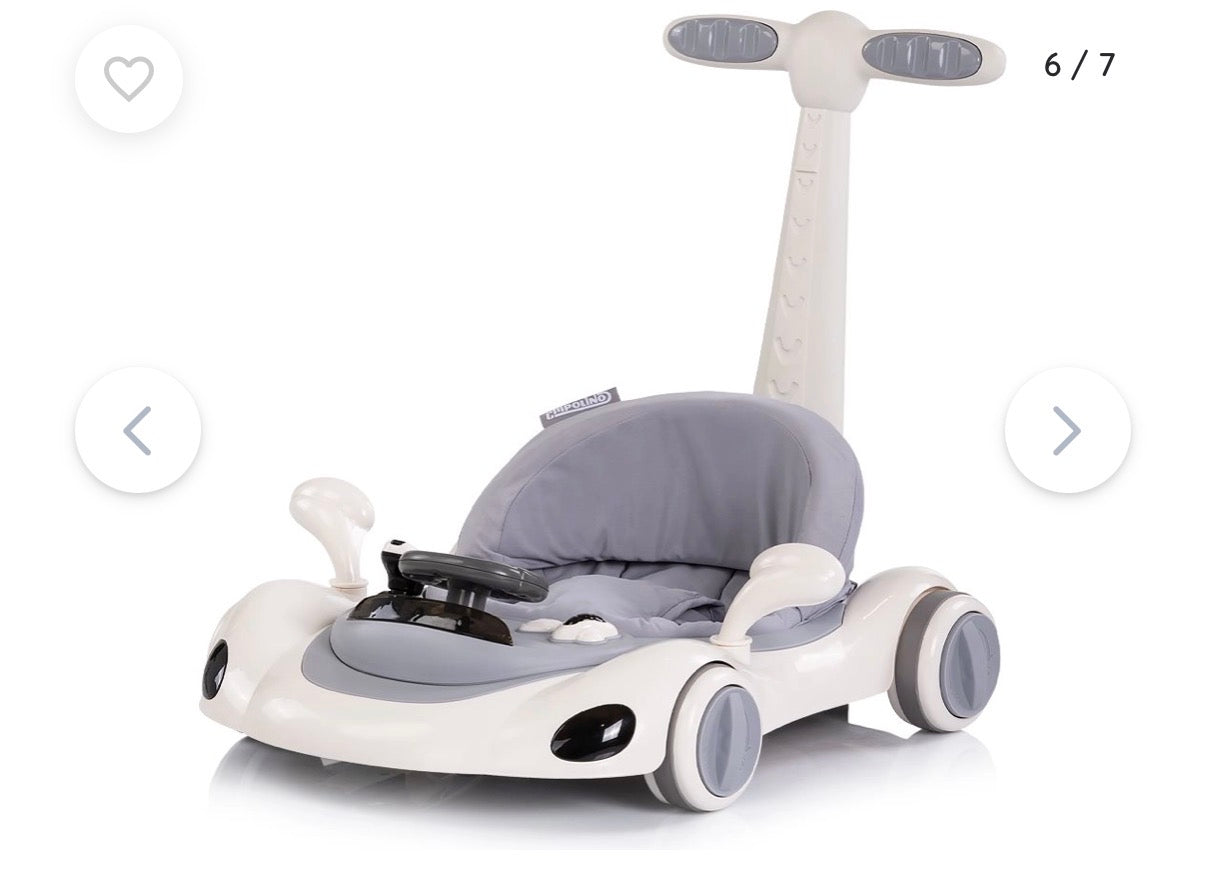 Girello macchina 5in1 grigio chipolino