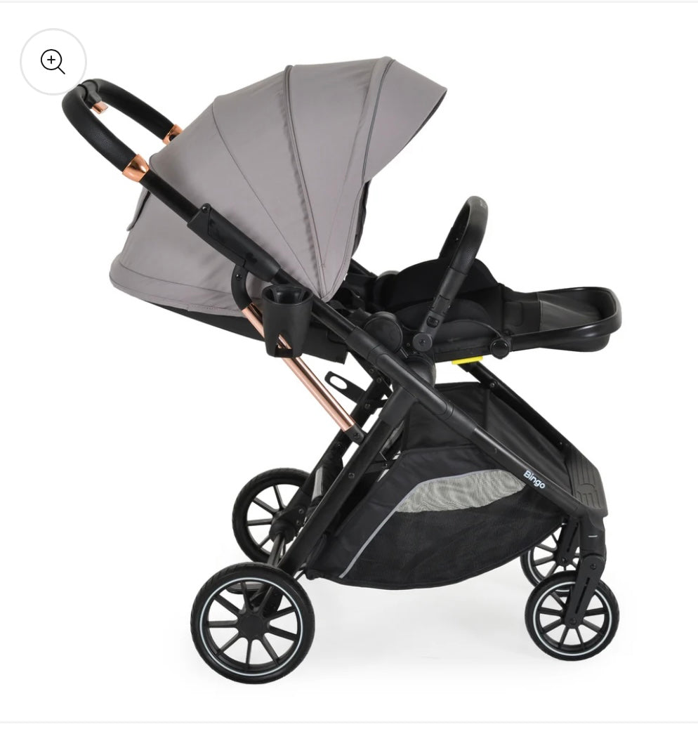 Passeggino leggero reversibile bingo 0/22kg con accessori grigio