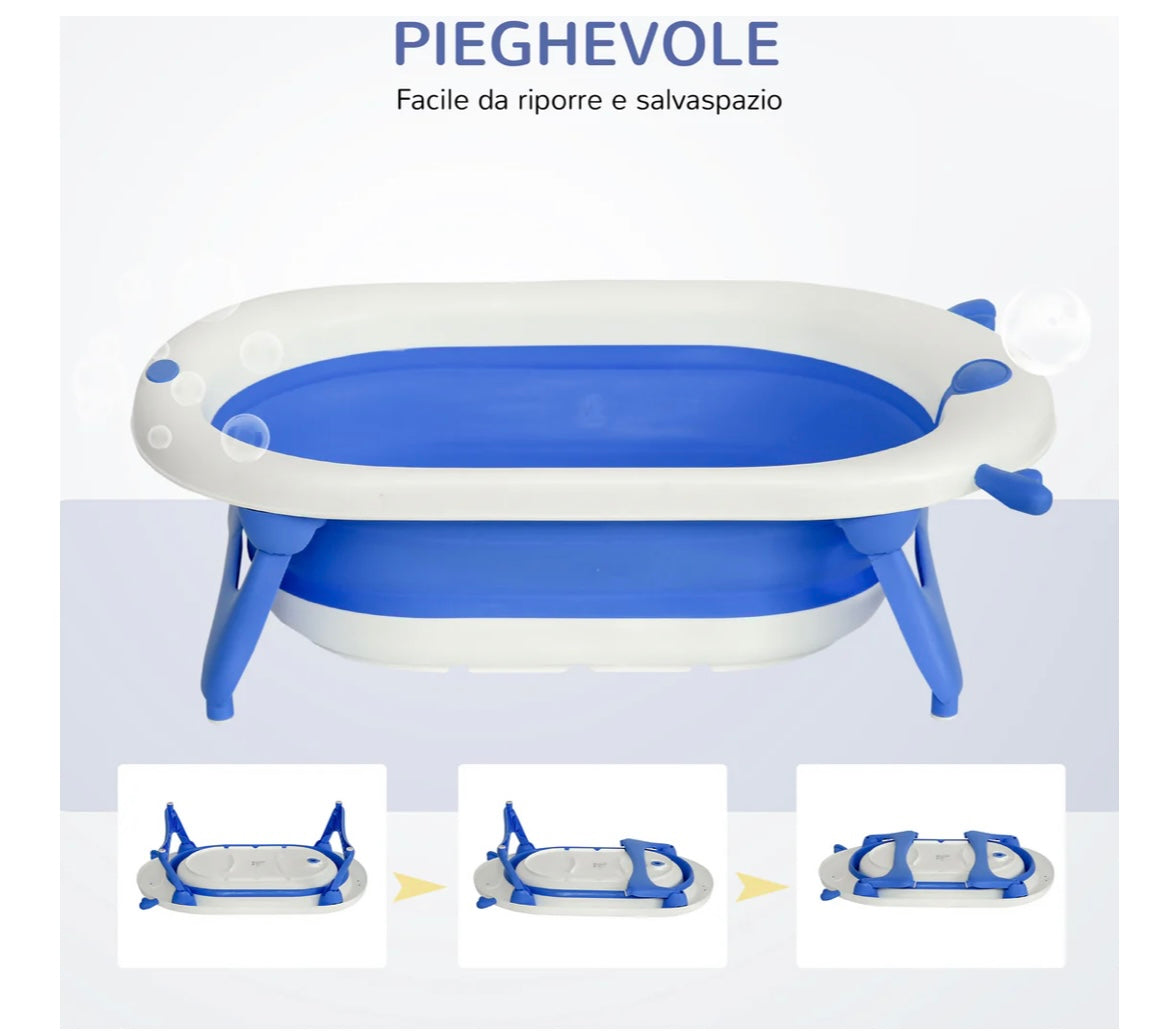 Vaschetta richiudibile con cuscino blu