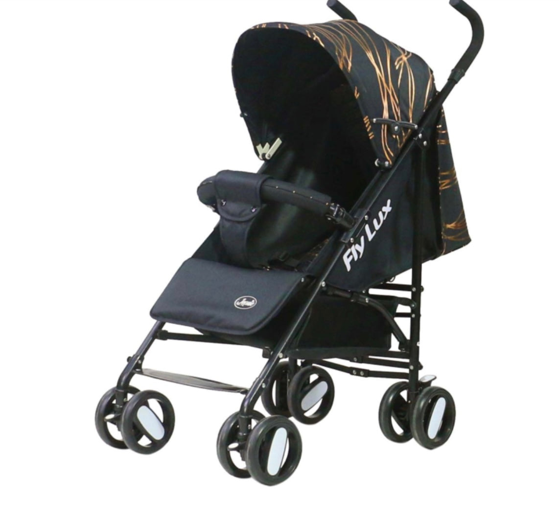Passeggino leggero nero e rame fly lux Leonie