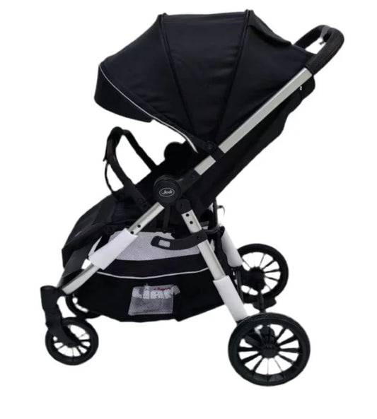 Passeggino leggero nero e argento Liam Leonie 0/22kg