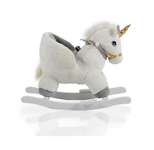 Dondolo unicorno bianco moon moni