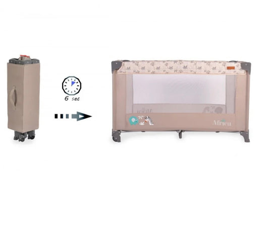 Lettino da campeggio beige Africa