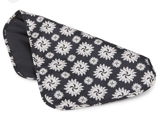 Borsa passeggino nera accessori porta biberon e fasciatoio