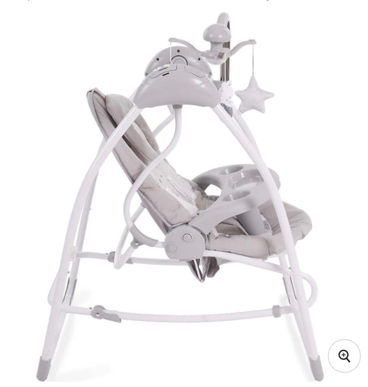 Altalena elettrica trasformabile 0/9 kg mia stella grigio