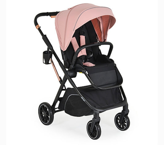 Passeggino reversibile 0/22kg con accessori rosa moni