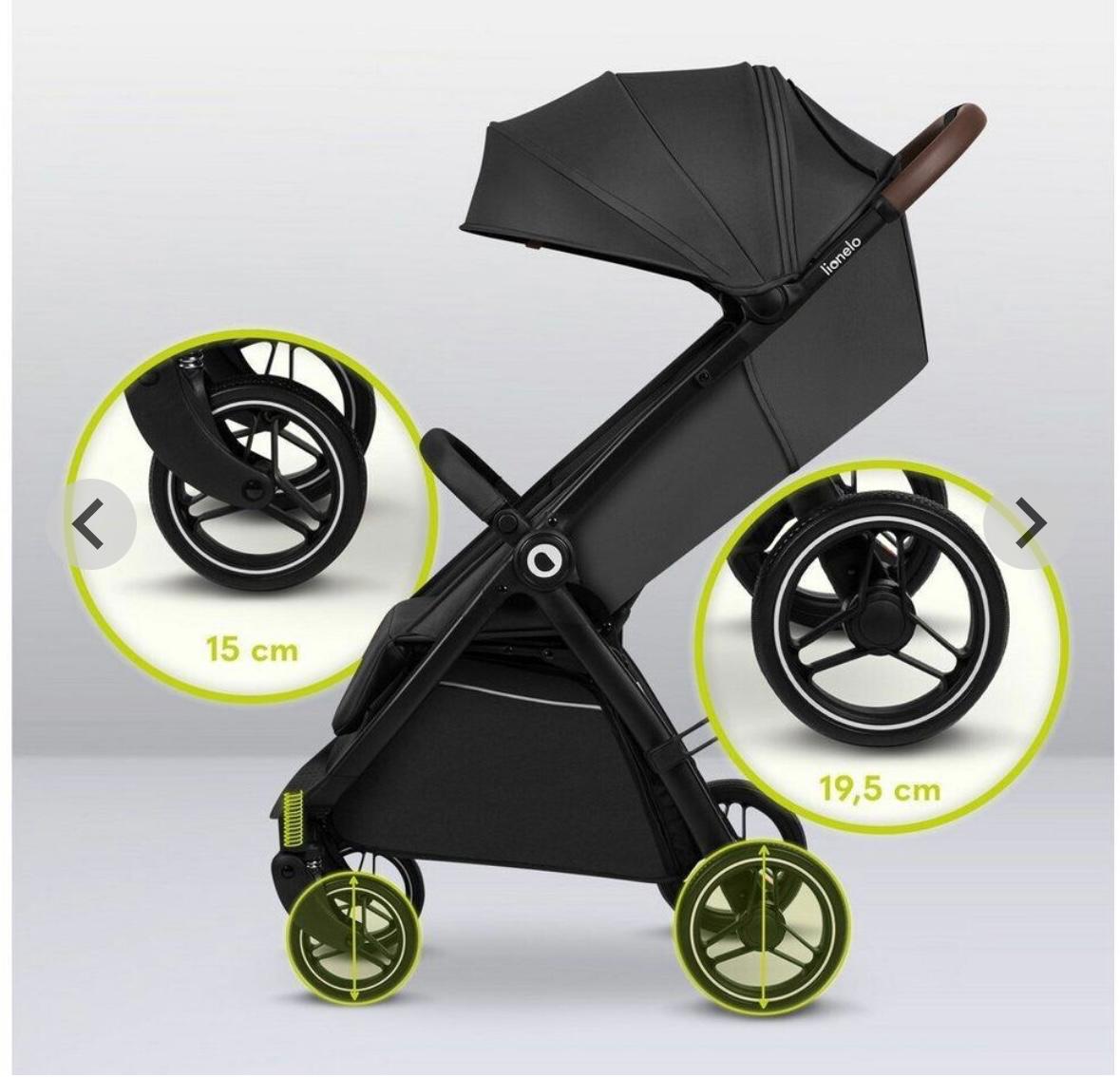 Passeggino leggero 22 kg grigio ingrid lionelo