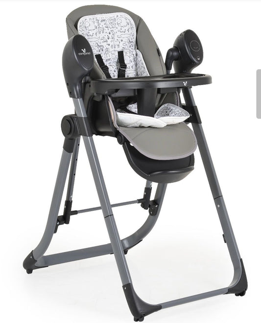 Seggiolone pappa 2in1 elettrico grigio nirvana moni