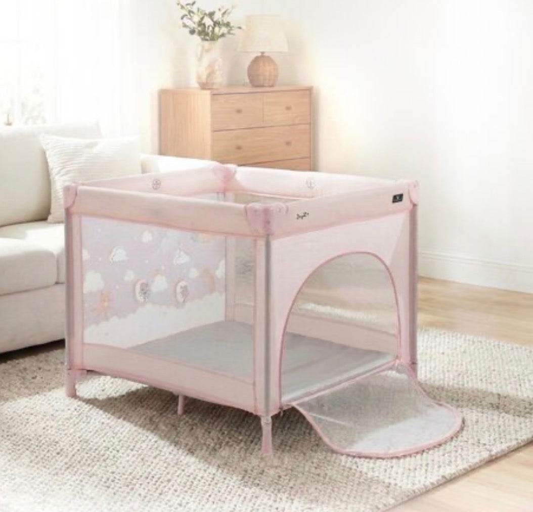 Box playpen Joyzi pink moni