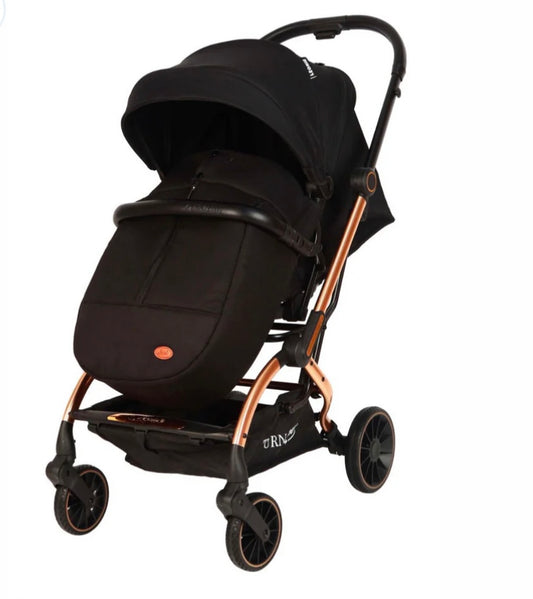 Passeggino leggero 360ºturn nero  0/22kg  fronte mamma/strada con accessori zainetto,copri gambe e zanzariera