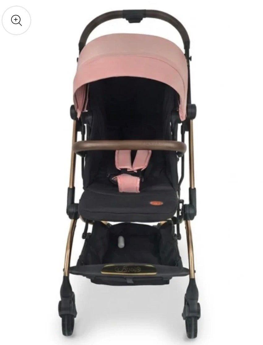 Passeggino leggero 360ºturn rosa   0/22kg  fronte mamma/strada con accessori zainetto,copri gambe e zanzariera