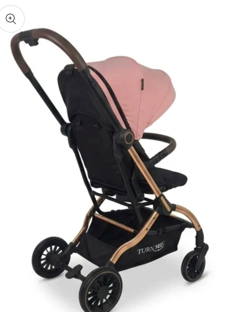 Passeggino leggero 360ºturn rosa   0/22kg  fronte mamma/strada con accessori zainetto,copri gambe e zanzariera