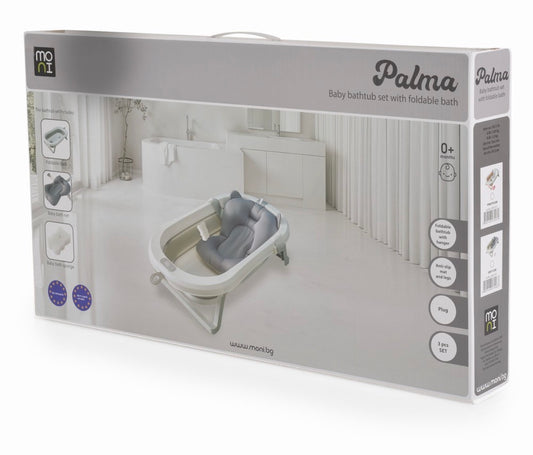 Vaschetta richiudibile con riduttore e spugna grigio palma