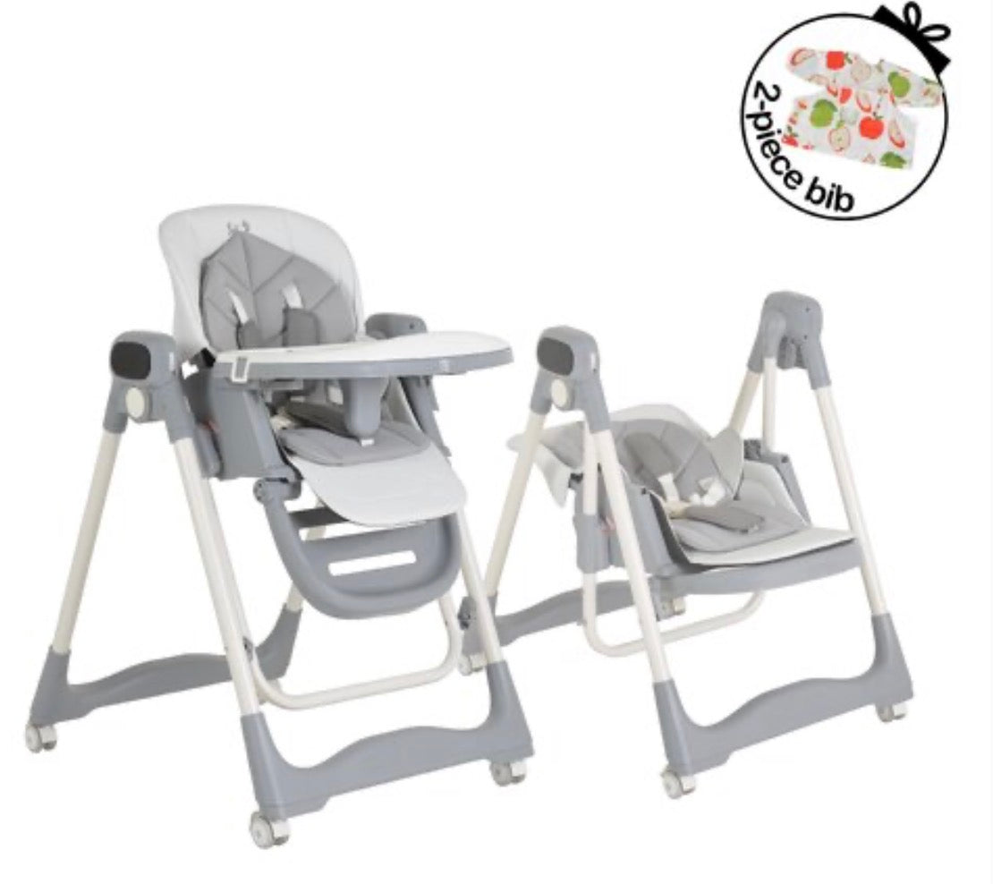 Sediolone 2in1 pappa/ altalena fuji grigio moni elettrico