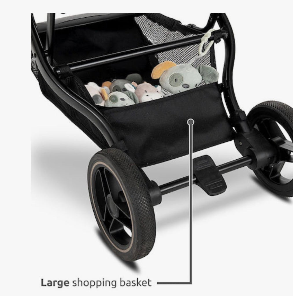 Passeggino leggero revesibile Makaya nero 0/22kg