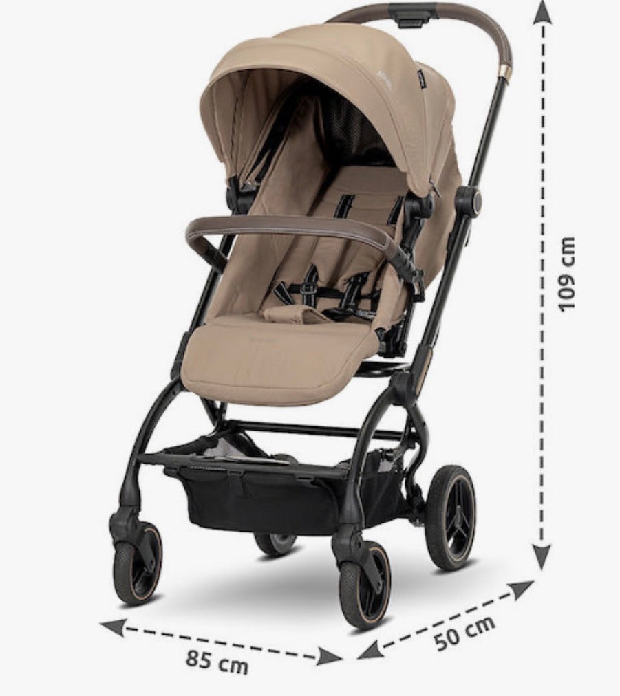 Passeggino leggero revesibile Makaya nero 0/22kg