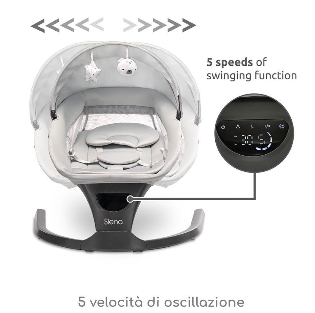 Sdraietta elettrica Siena grigio