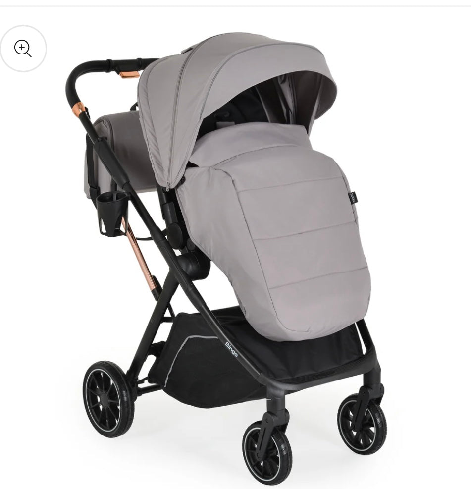 Passeggino leggero reversibile bingo 0/22kg con accessori grigio