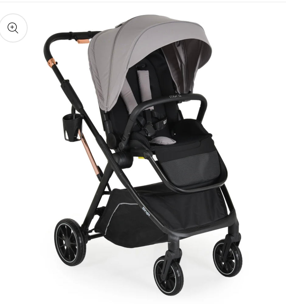 Passeggino leggero reversibile bingo 0/22kg con accessori grigio