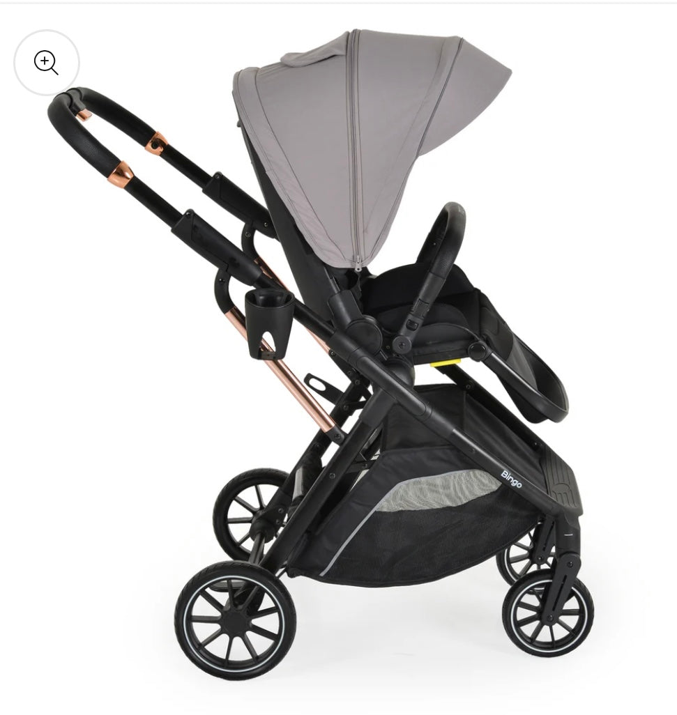 Passeggino leggero reversibile bingo 0/22kg con accessori grigio