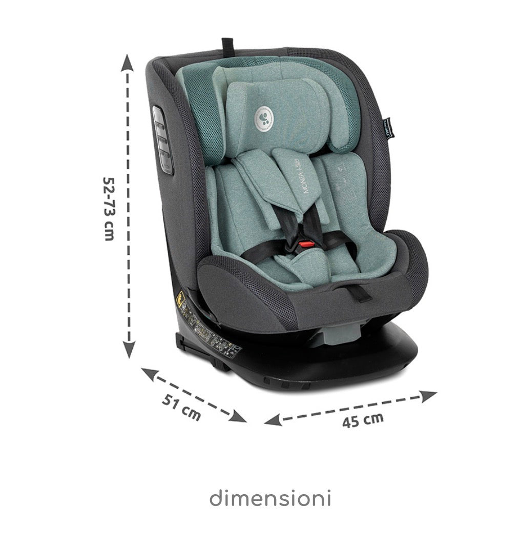 Seggiolino auto Monza i size isofix anti rebound bar nero Lorelli