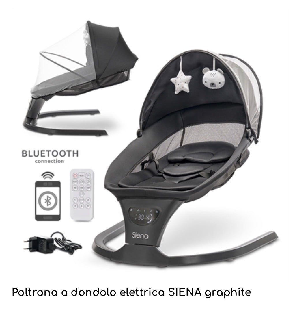 Sdraietta elettrica Siena grigio scuro Lorelli