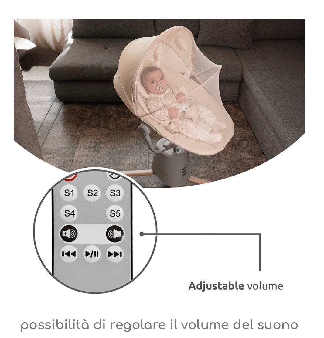Sdraietta elettronica Storky beige Lorelli