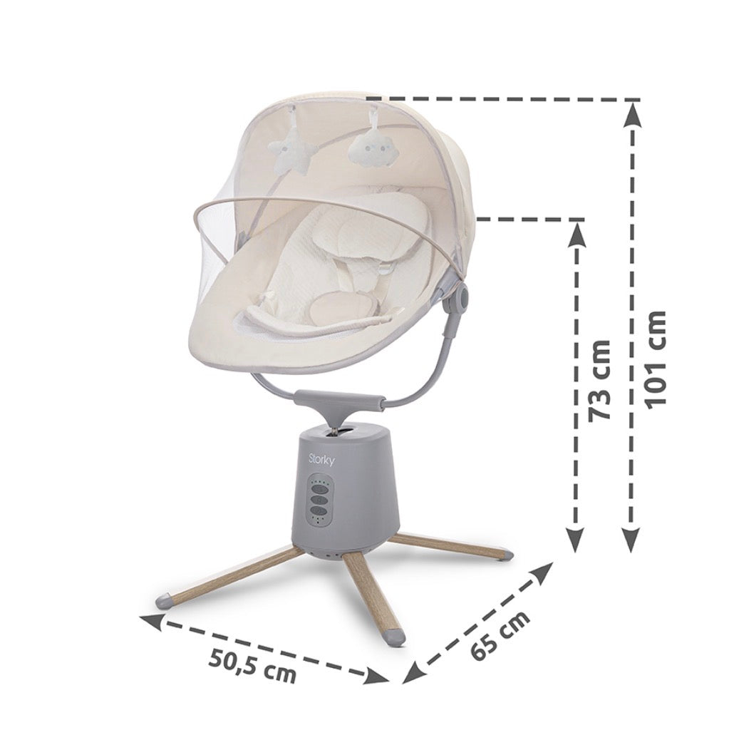 Sdraietta elettronica Storky beige Lorelli