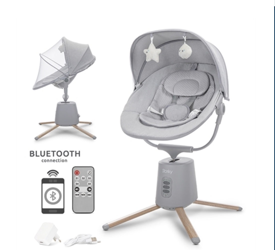 Sdraietta elettronica storky grigio Lorelli