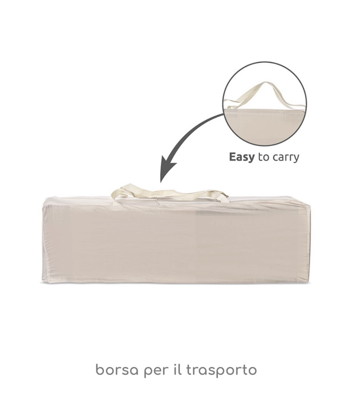 Lettino da campeggio carina beige doppia altezza