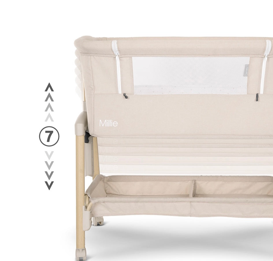 Culla co sleeping millie nera con accessori