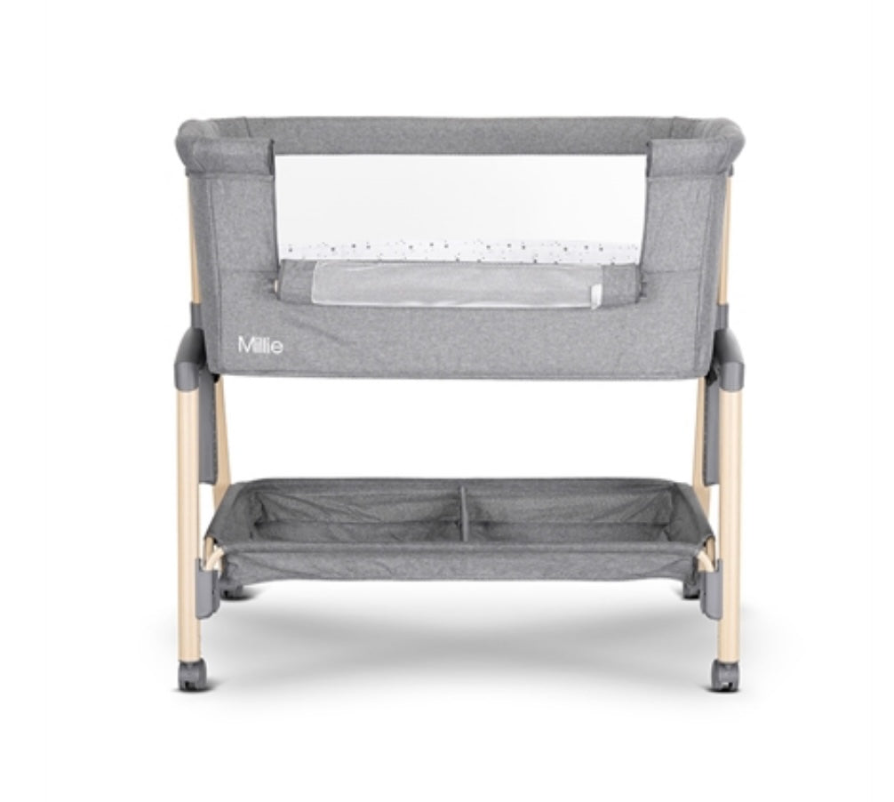 Culla co sleeping Millie grigio con accessori