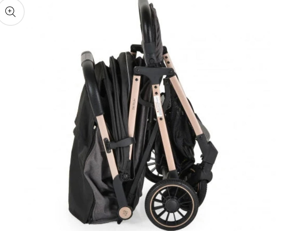 Passeggino leggero nero e oro Berlin 0/22 kg