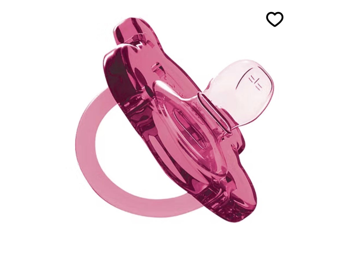 Ciuccio orsetto fucsia 6/18