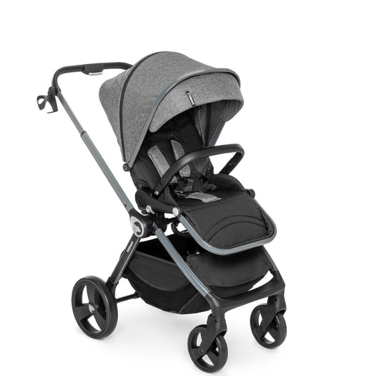 Passeggino reversibile 0/22 kg nero con accessori kidnort