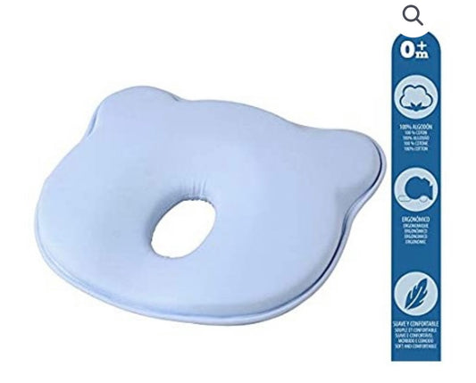 Cuscini ergonomico plagiocefalia testa piatta azzurro