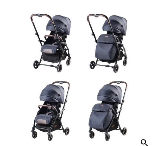Passeggino leggero mamma/strada level up blu jeans