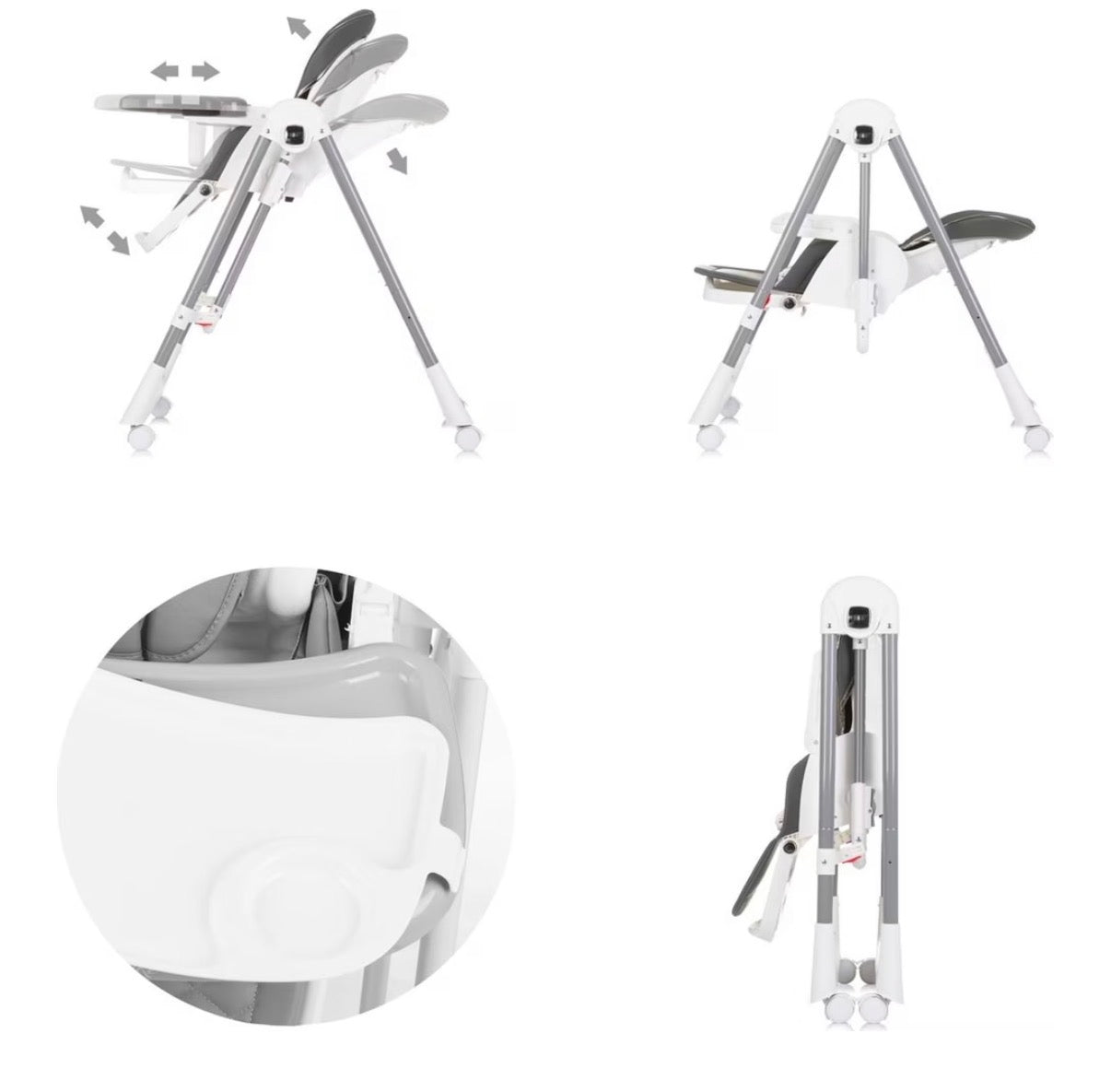 Sediolone pappa 2in1 milkshake grigio