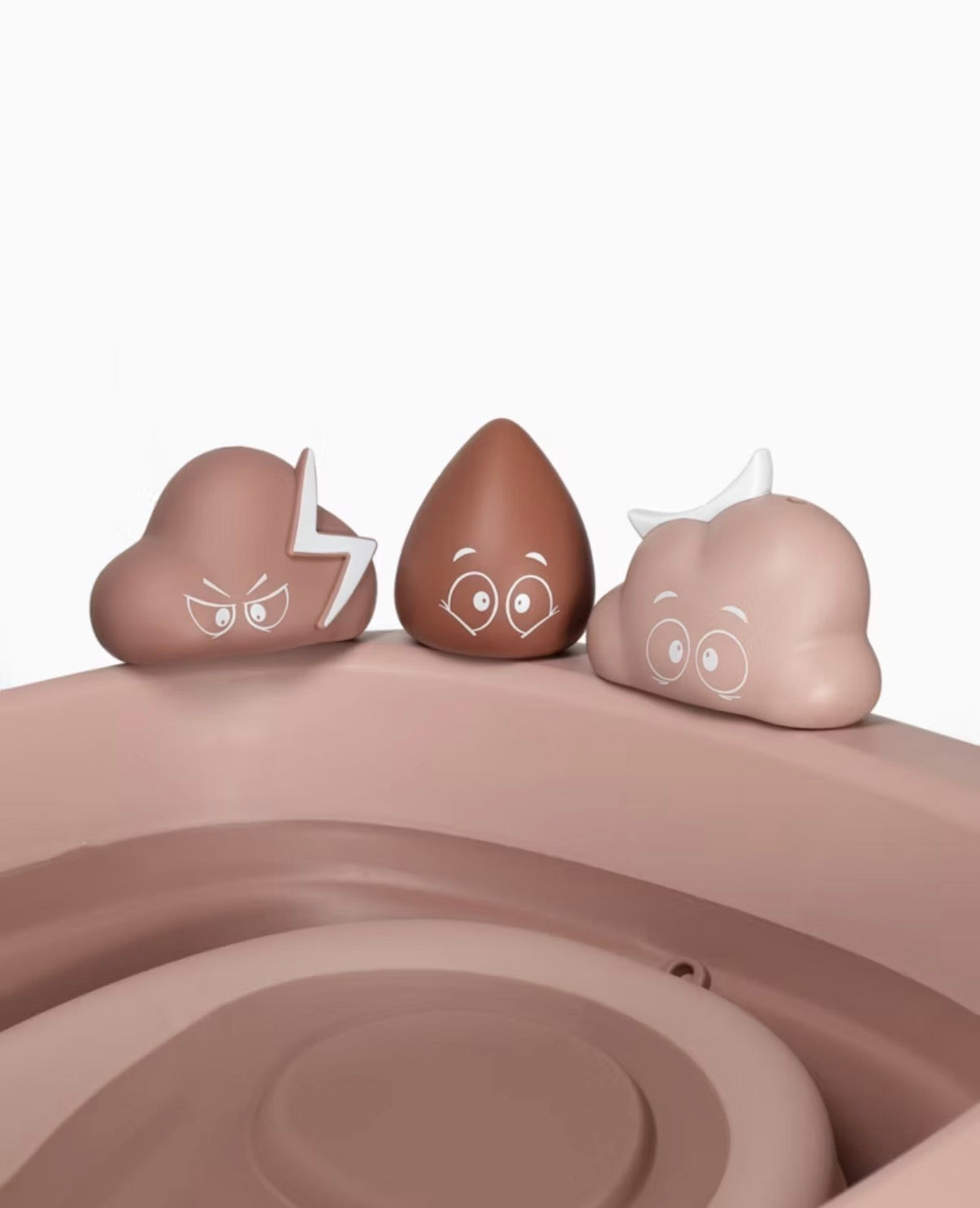 Set da bagno Twistshake con vaschetta e gioccatoli rosa