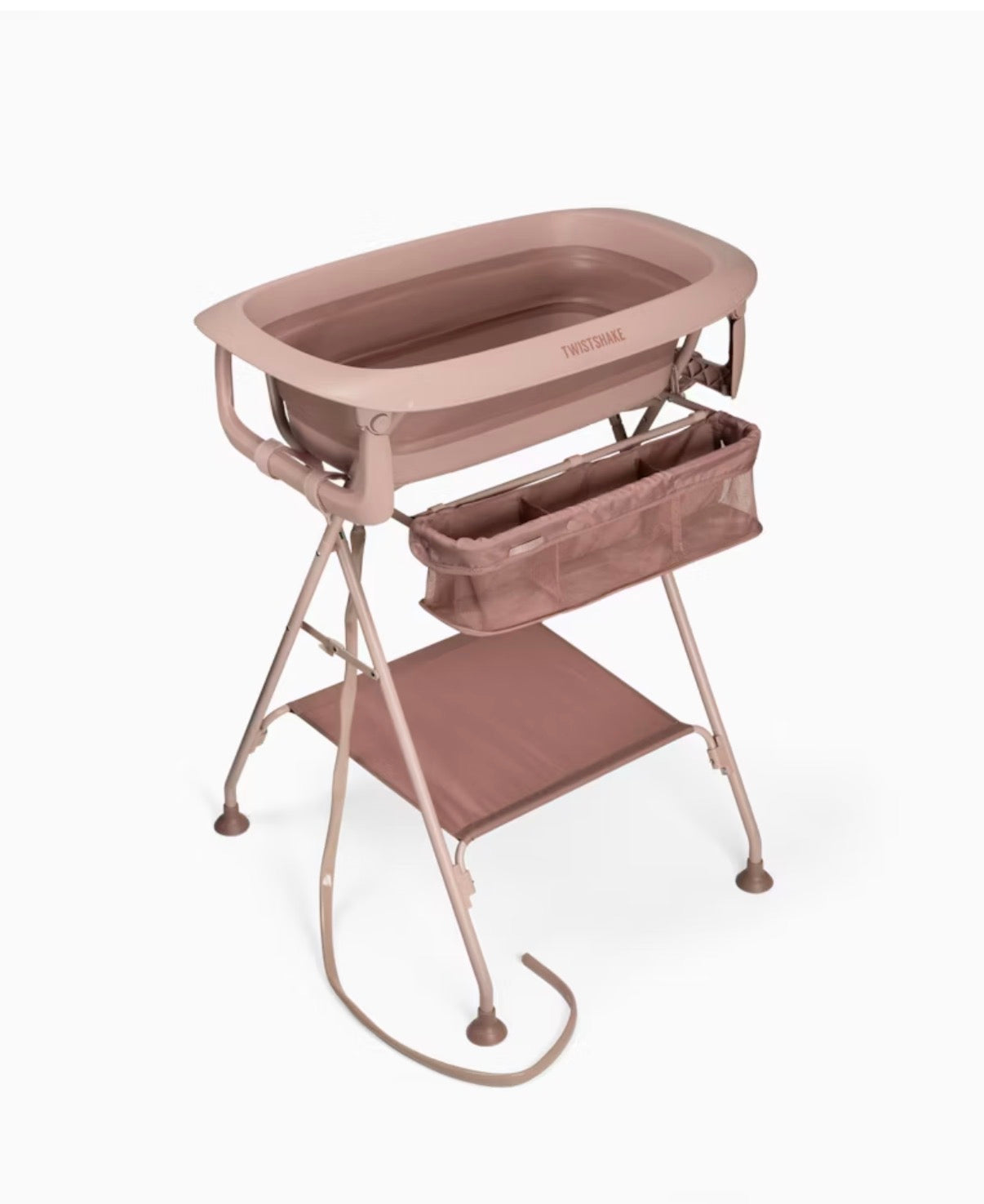 Set da bagno Twistshake con vaschetta e gioccatoli rosa
