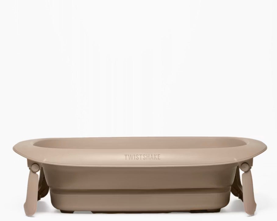 Set da bagno Twistshake con vaschetta e gioccatoli mocha beige