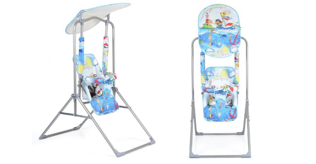 Altalena azzurra per bambini