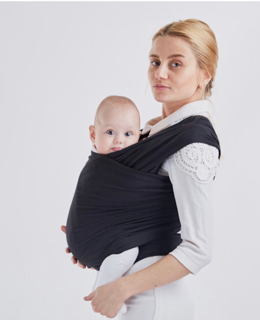 Fascia portabebè nera cherish