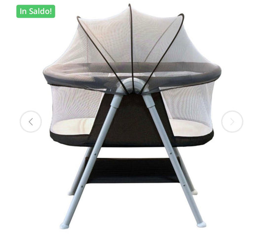 Culla ovale dark grigio + zanzariera
