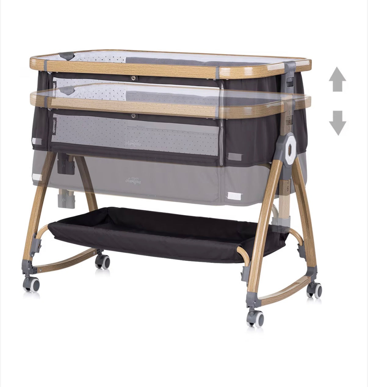 Culla co sleeping Carisma colore charcoal