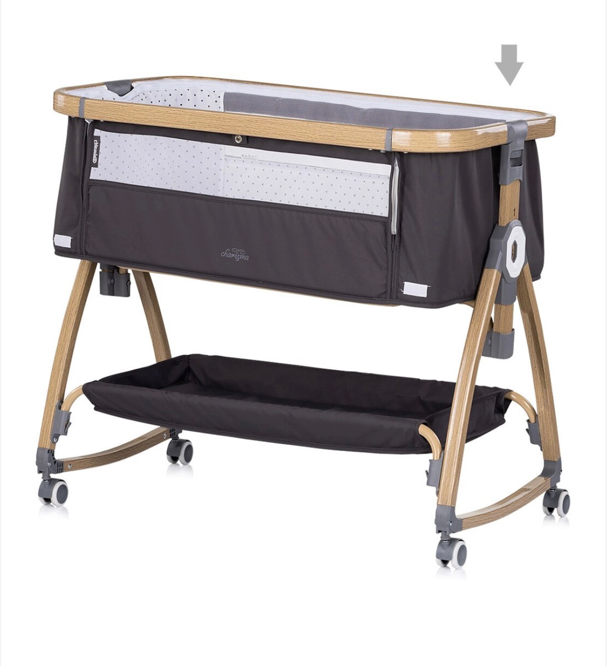 Culla co sleeping Carisma colore charcoal