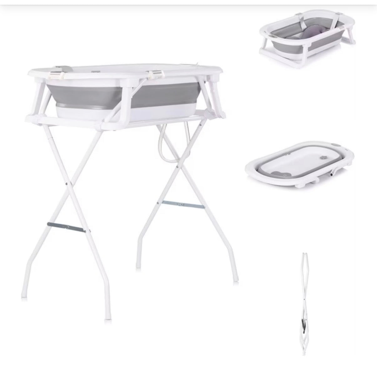 Vaschetta salva spazio + stund up e riduttore malibù grigio chipolino