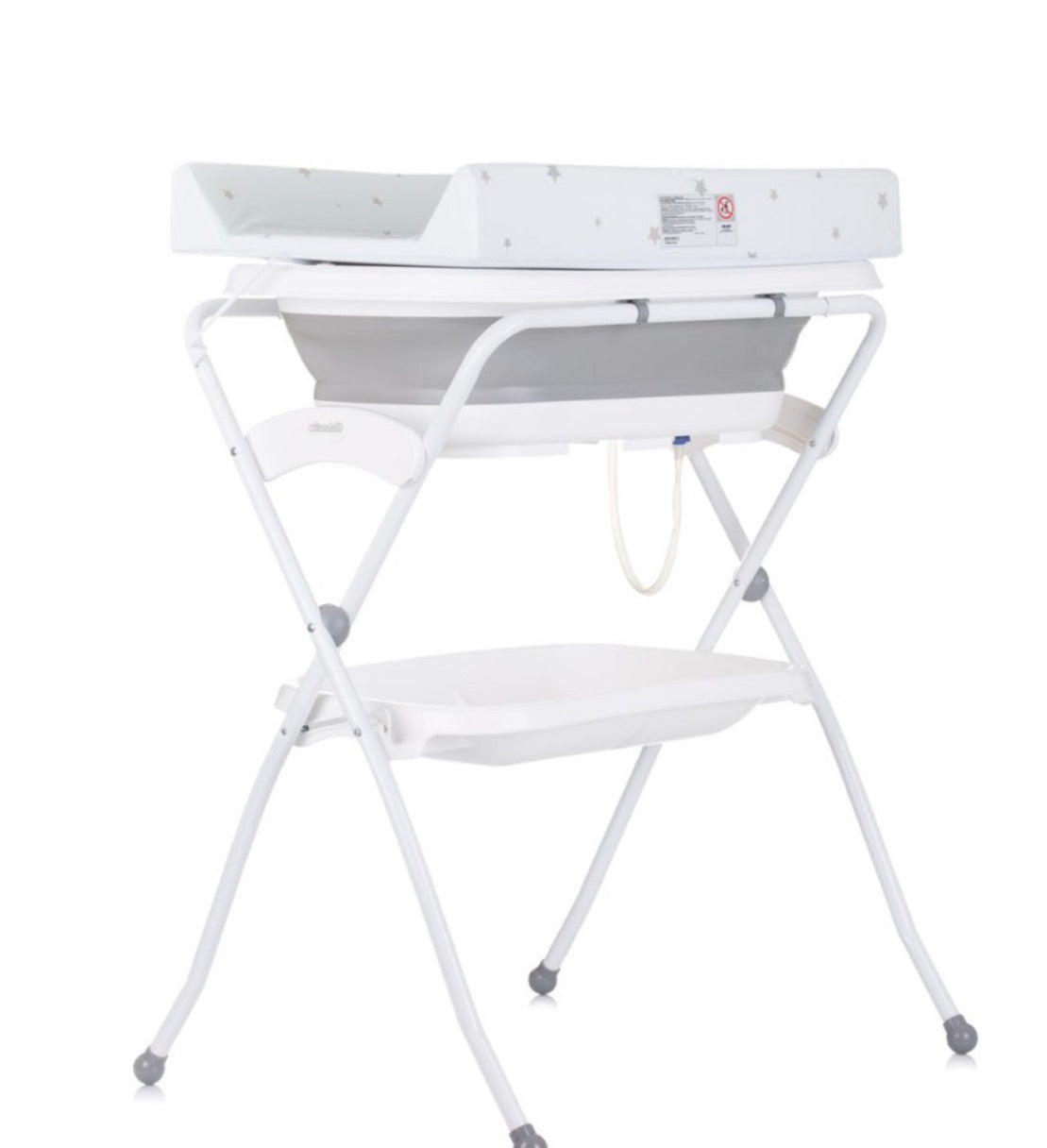 Fasciatoio richiudibile fiore grigio