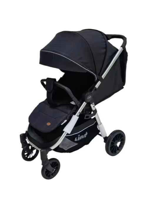 Passeggino leggero nero  e argento Liam Leonie 0/22kg